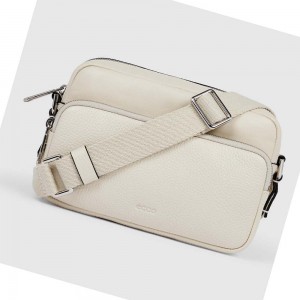 Bolsa De Hombro Ecco Textureblock Camera Mujer Blancos | México 513ZUT