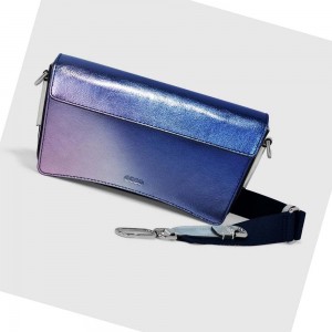 Bolsa de Mano Ecco METALLIC RISE CASSETTE Mujer Azules Morados Plateados | México 558QMA