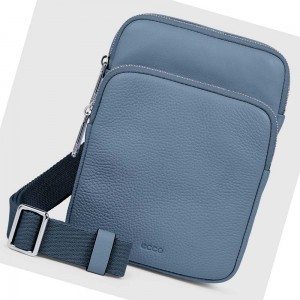 Bolso Pequeño Ecco Textureblock Flat Mujer Azules | México 537CTV