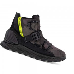 Botas Ecco Exostrike Gtx Buckle Hombre Grises Negros | México 466GSO