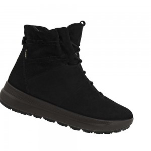 Botas Ecco Solice Lace Mid Gtx Pl Mujer Negros | México 816EBC