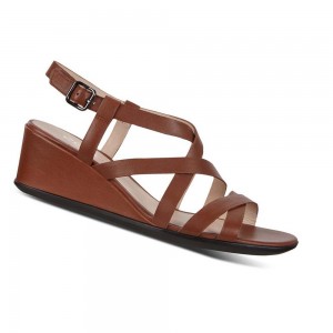 Sandalias Ecco Shape 35 Wedges Mujer Vino | México 68VRW