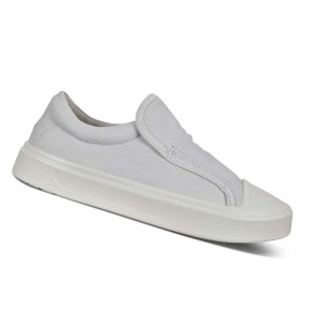 Tenis Ecco Flexure T-cap Slip-on Mujer Blancos | México 659RVD