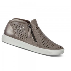 Tenis Ecco Soft 7 Mid-cut Mujer Grises | México 647HAP