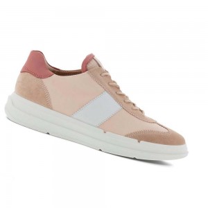 Tenis Ecco Soft X Retro-inspired Mujer Rosas Rosas Blancos | México 631YXF