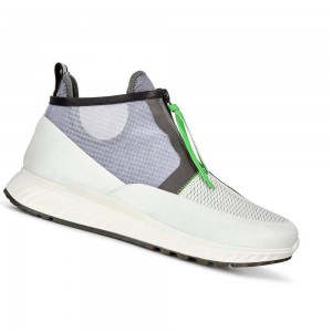 Tenis Ecco St.1 Ankle Hombre Blancos | México 279ZUT