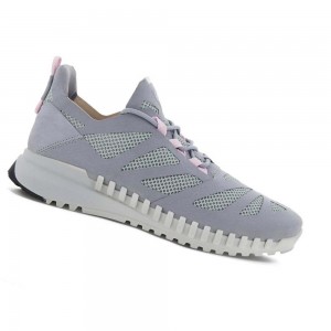 Tenis Ecco Zipflex Low Tex Mujer Plateados Grises | México 616XYU