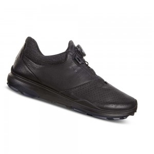 Tenis Golf Ecco Mens Biom Hybrid 3 Boa Hombre Negros | México 361HAP