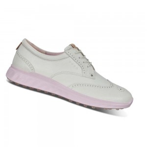 Tenis Golf Ecco Spikeless S-classic Mujer Blancos | México 73KOR