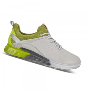 Tenis Golf Ecco S-three Spikeless Hombre Beige | México 359KOR