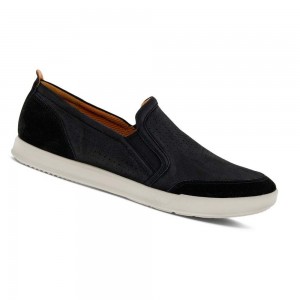 Zapatos Casual Ecco Collin 2.0 Retro Slip-on Hombre Negros | México 440GSO