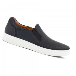 Zapatos Casual Ecco Soft 7 Slip-on Hombre Negros Grises | México 425RVD