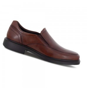 Zapatos de Vestir Ecco Helsinki 2.0 Apron Toe Slip-on Hombre Marrom | México 397YXF