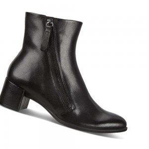 Zapatos de Vestir Ecco Shape 35 Block Zippered Ankle Mujer Negros | México 764EBC