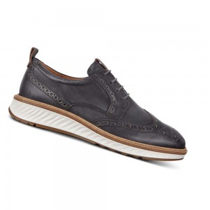 Zapatos de Vestir Ecco St.1 Hybrid Brogue Hombre Negros | México 385KOR