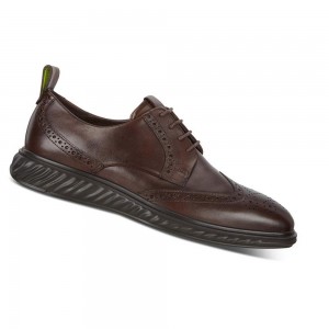 Zapatos de Vestir Ecco St.1 Hybrid Lite Wingtip Brogue Hombre Marrom | México 382XYU