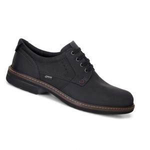 Zapatos de Vestir Ecco Turn Gtx Plain Toe Tie Hombre Negros | México 377MQZ