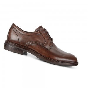 Zapatos de Vestir Ecco Vitrus I Plain Toe Tie Hombre Cafes | México 375WNB