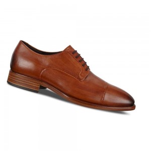 Zapatos de Vestir Ecco Vitrus Mondial Cap-toe Derby Hombre Naranjas | México 374EBC