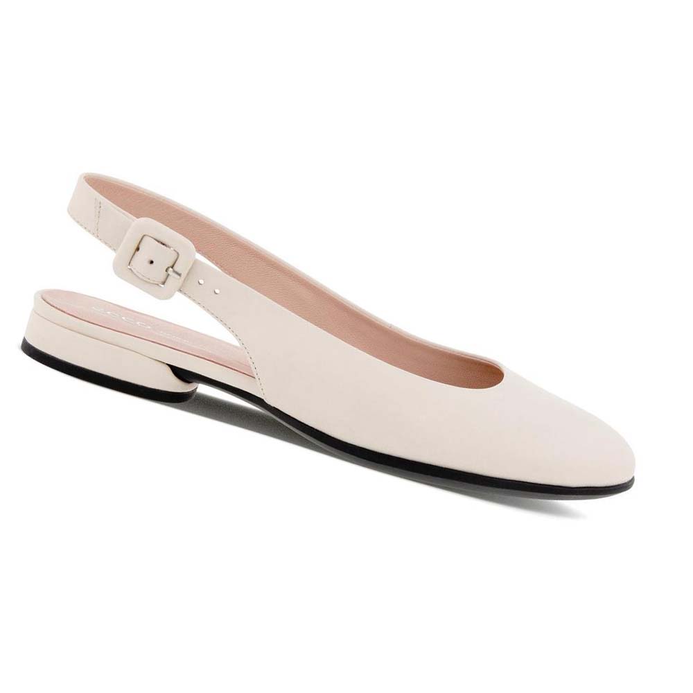 Bailarinas Ecco Anine Sling-back Mujer Beige | México 97ZUT