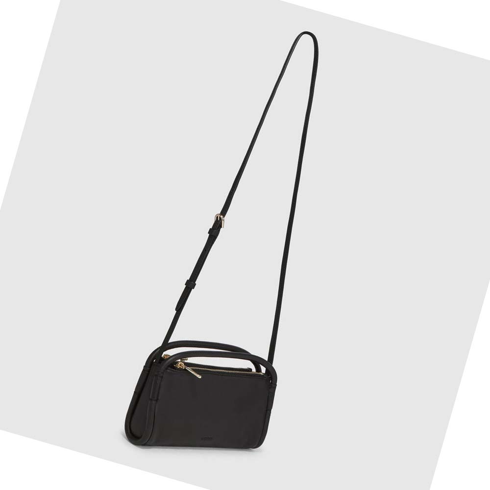 Bolsa De Hombro Ecco Contact Crossbody Mujer Negros | México 524OKI