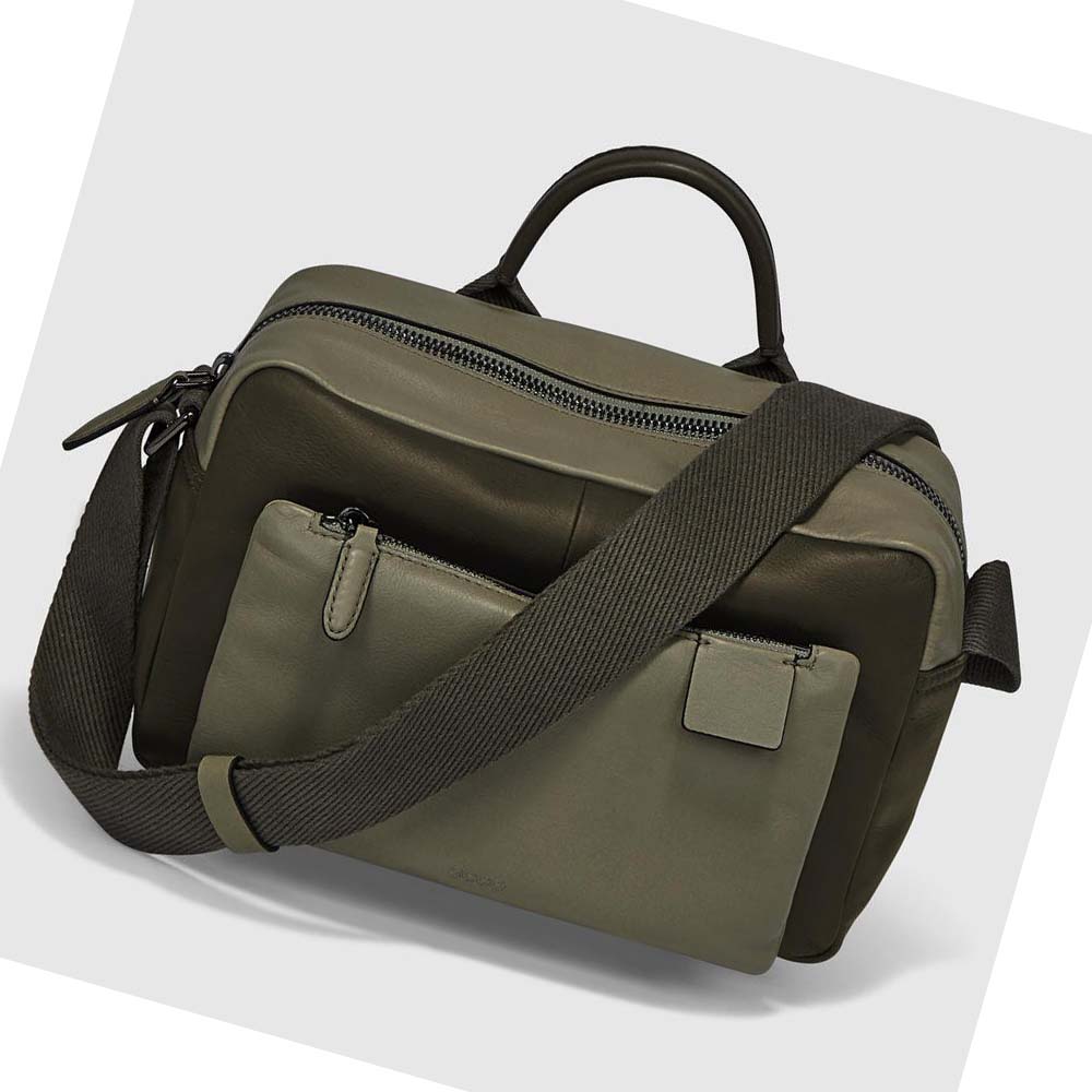 Bolsa De Hombro Ecco Journey Camera Hombre Verdes | México 156DFM