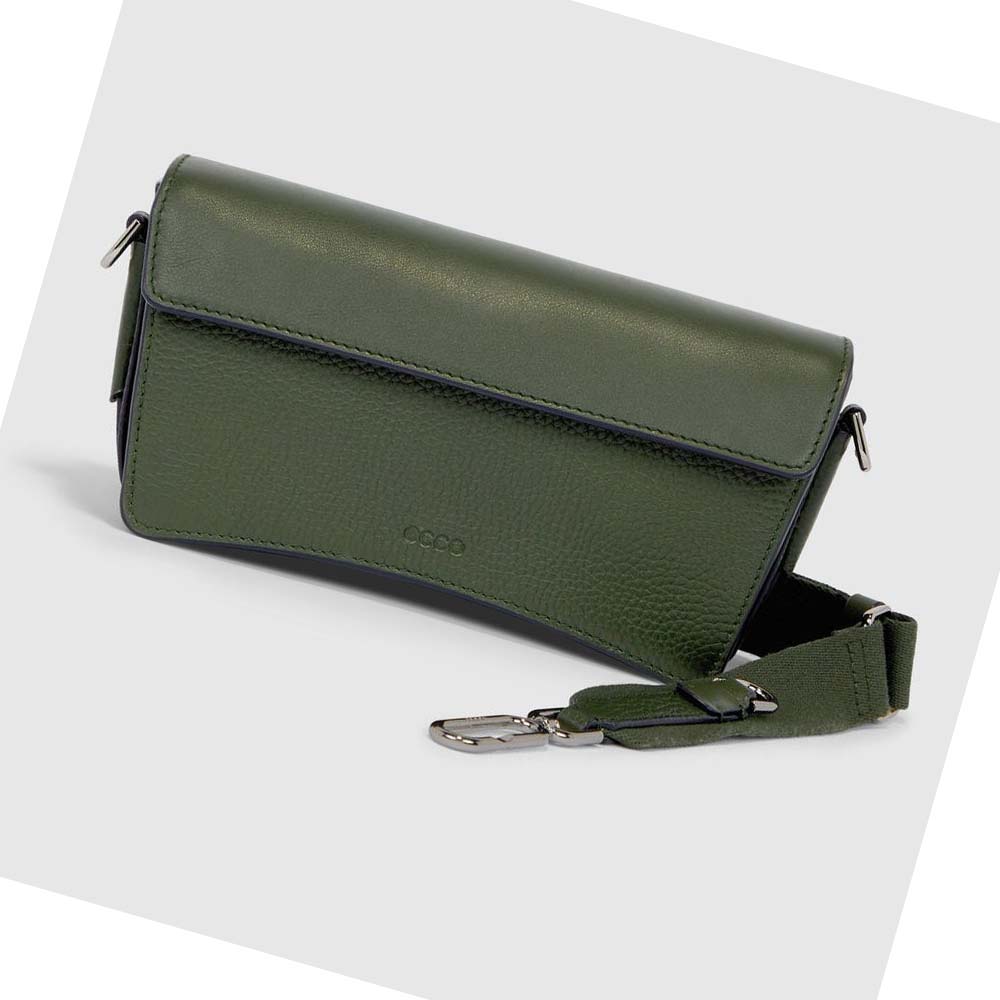 Bolsa De Hombro Ecco TEXTUREBLOCK PINCH COMPACT Mujer Verdes | México 510VRW