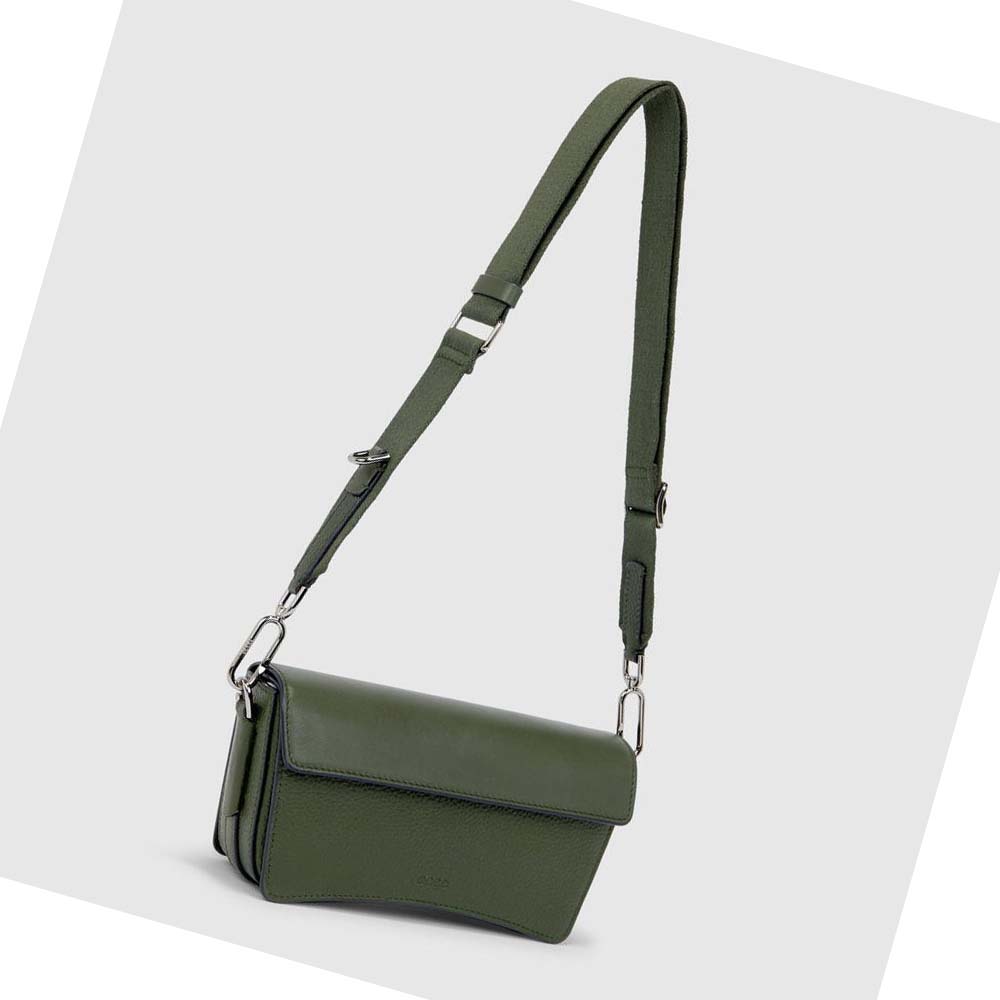 Bolsa De Hombro Ecco TEXTUREBLOCK PINCH COMPACT Mujer Verdes | México 510VRW