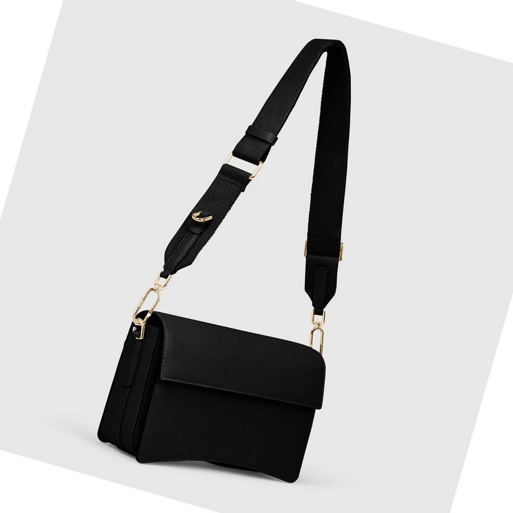 Bolsa De Hombro Ecco TEXTUREBLOCK PINCH FULL SIZE Mujer Negros | México 509BEX