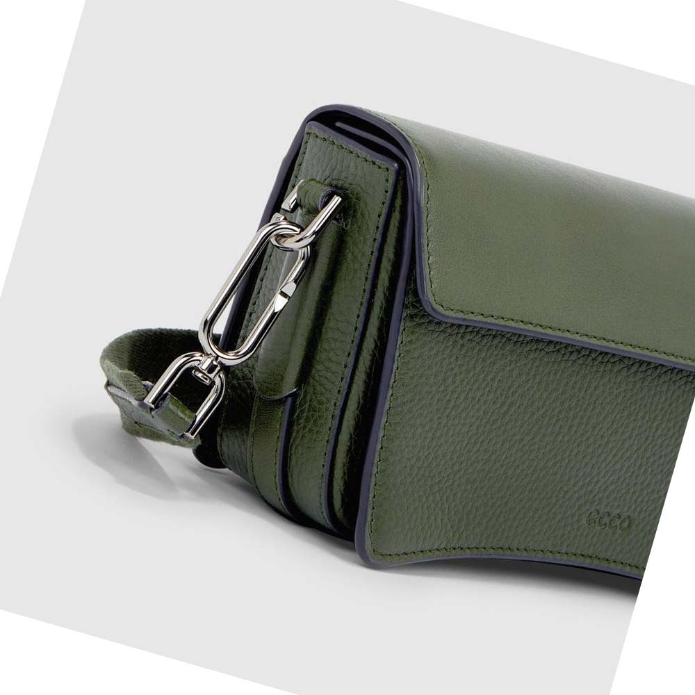 Bolsa De Hombro Ecco TEXTUREBLOCK PINCH COMPACT Hombre Verdes | México 145BEX