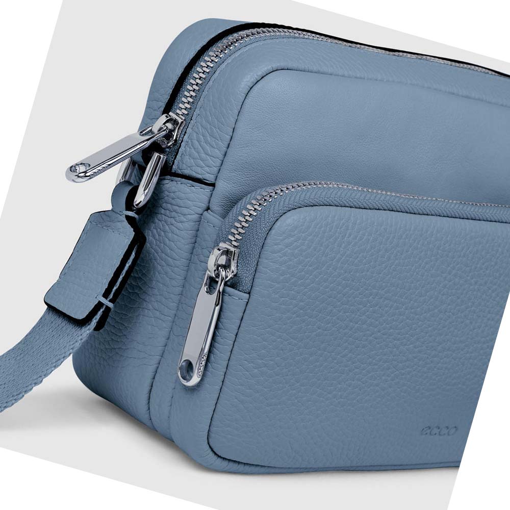 Bolsa De Hombro Ecco Textureblock Camera Mujer Azules | México 515KOR