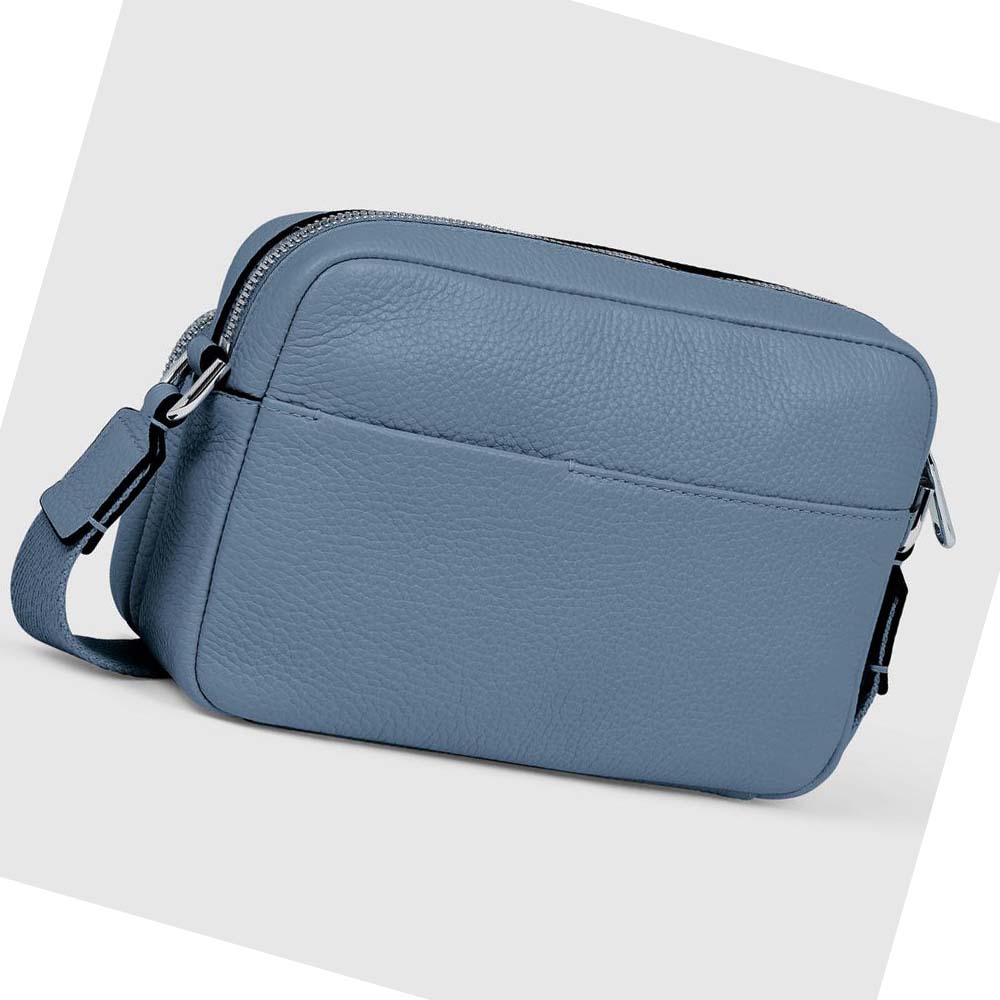 Bolsa De Hombro Ecco Textureblock Camera Mujer Azules | México 515KOR