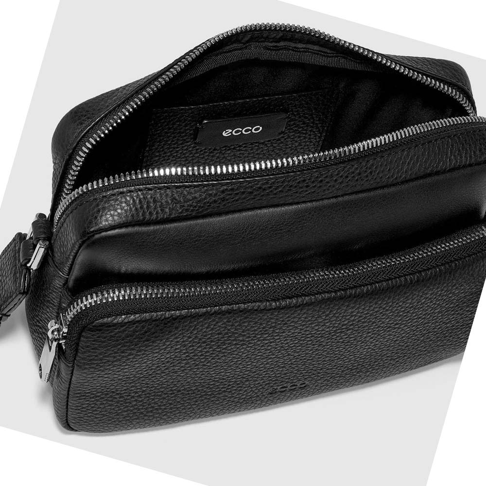 Bolsa De Hombro Ecco Textureblock Camera Mujer Negros | México 514LIS