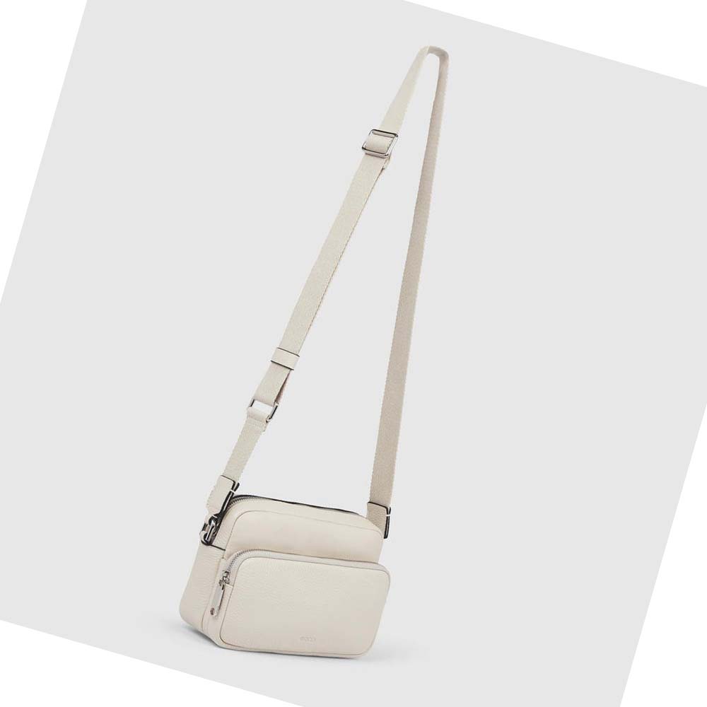 Bolsa De Hombro Ecco Textureblock Camera Mujer Blancos | México 513ZUT