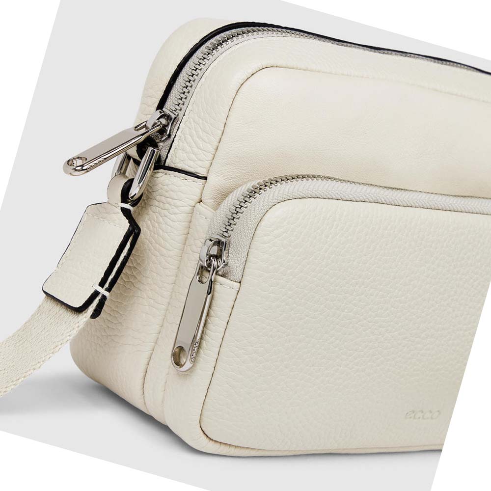 Bolsa De Hombro Ecco Textureblock Camera Mujer Blancos | México 513ZUT