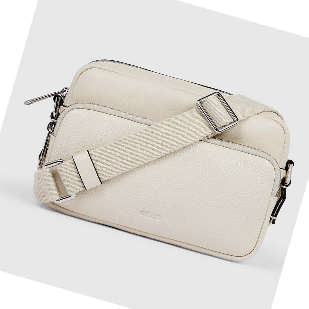 Bolsa De Hombro Ecco Textureblock Camera Mujer Blancos | México 513ZUT