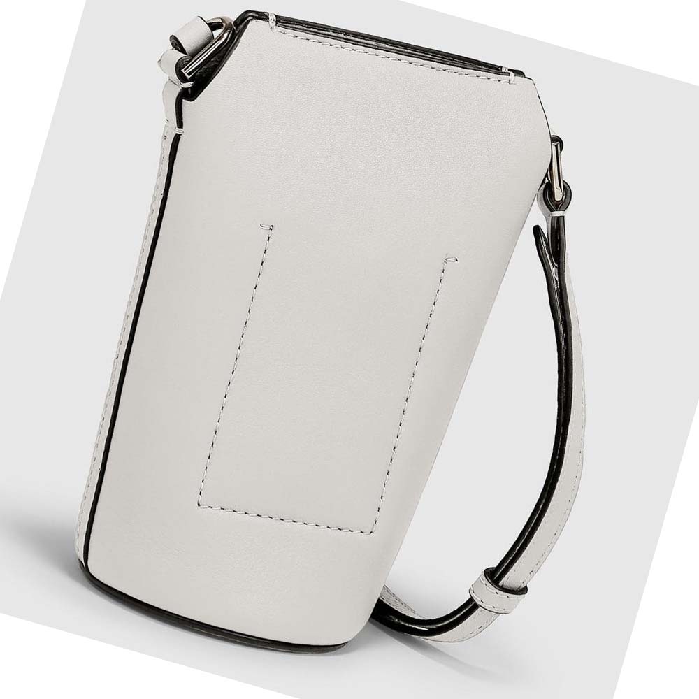 Bolsa De Hombro Ecco Textureblock Pot Mujer Blancos | México 508NWY