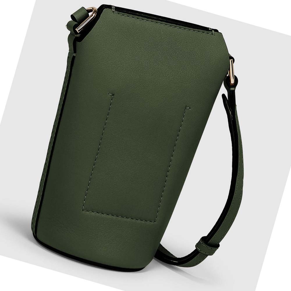 Bolsa De Hombro Ecco Textureblock Pot Mujer Verdes | México 507MQZ