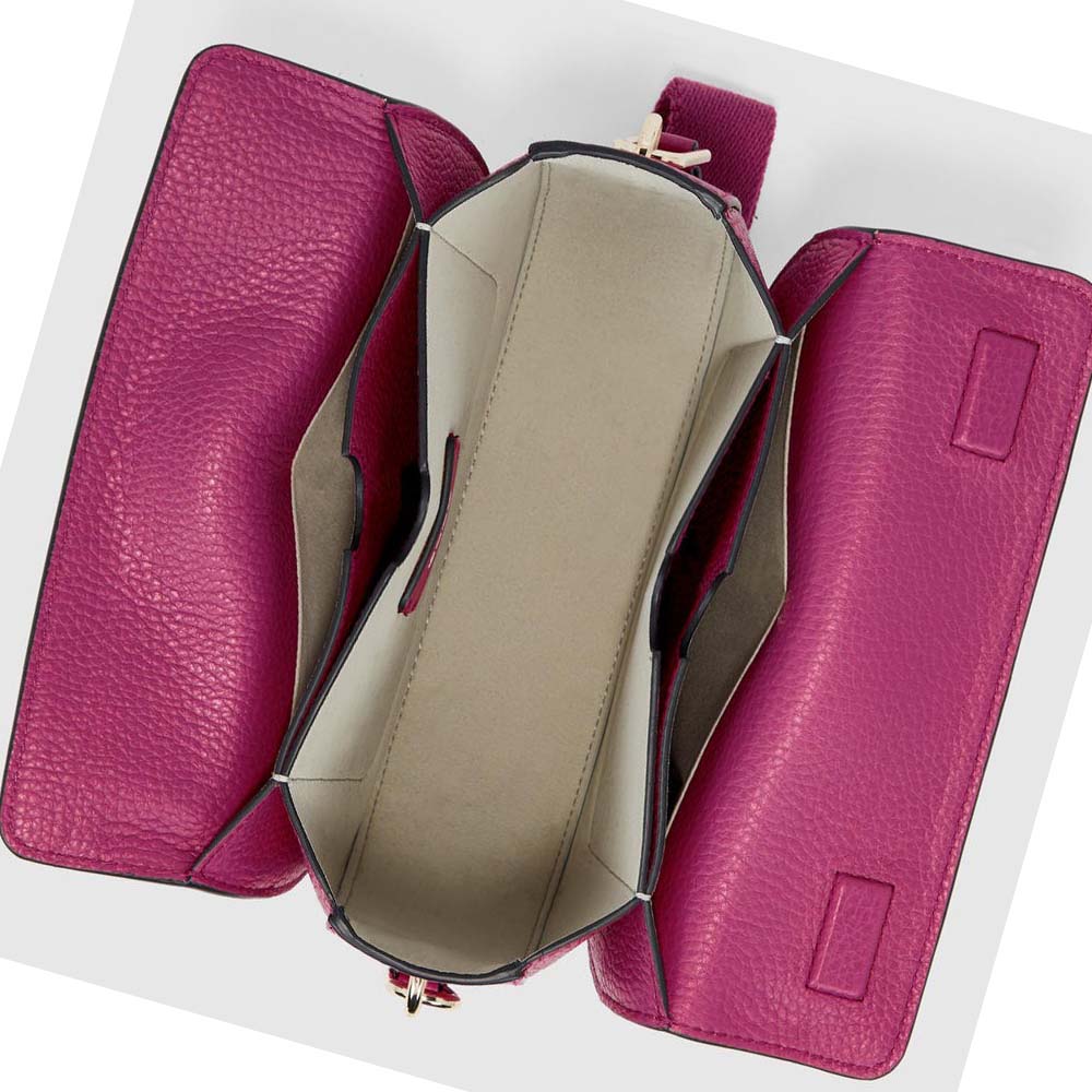 Bolsa De Hombro Ecco Textureblock Saddle Mujer Rosas | México 505WNB