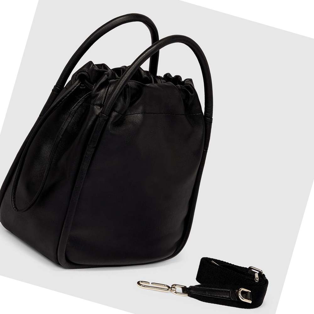 Bolsa de Mano Ecco Contact Drawstring Hombre Negros | México 196NWY