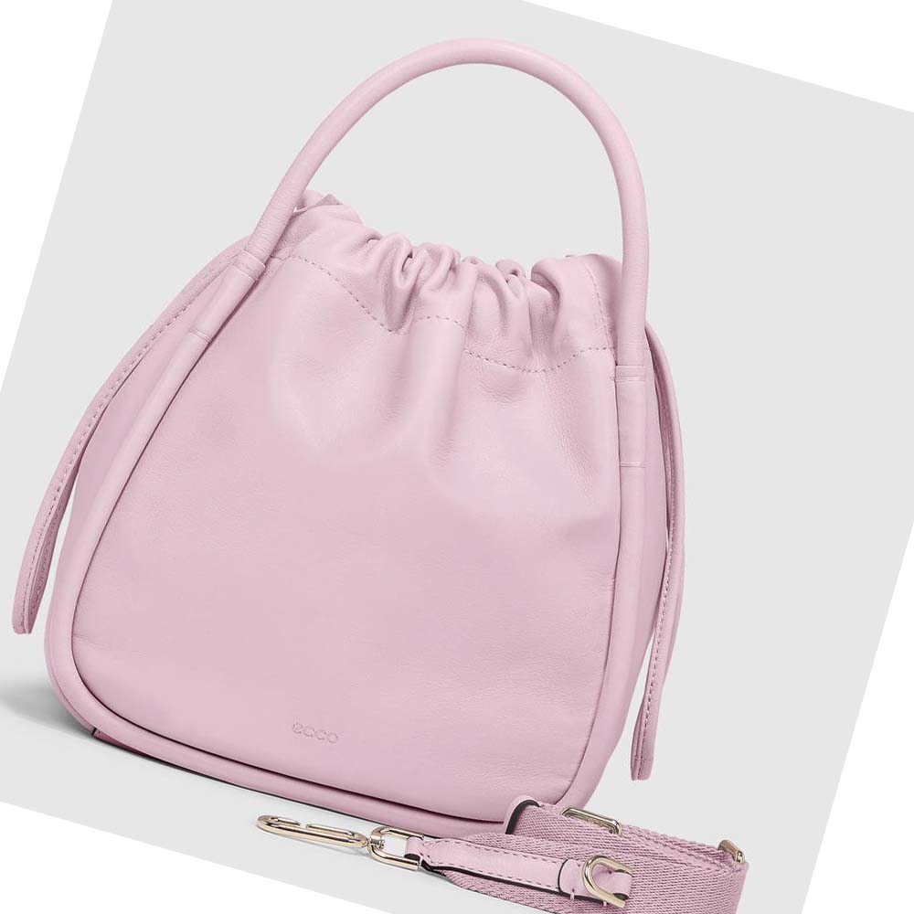 Bolsa de Mano Ecco Contact Drawstring Hombre Rosas | México 195MQZ