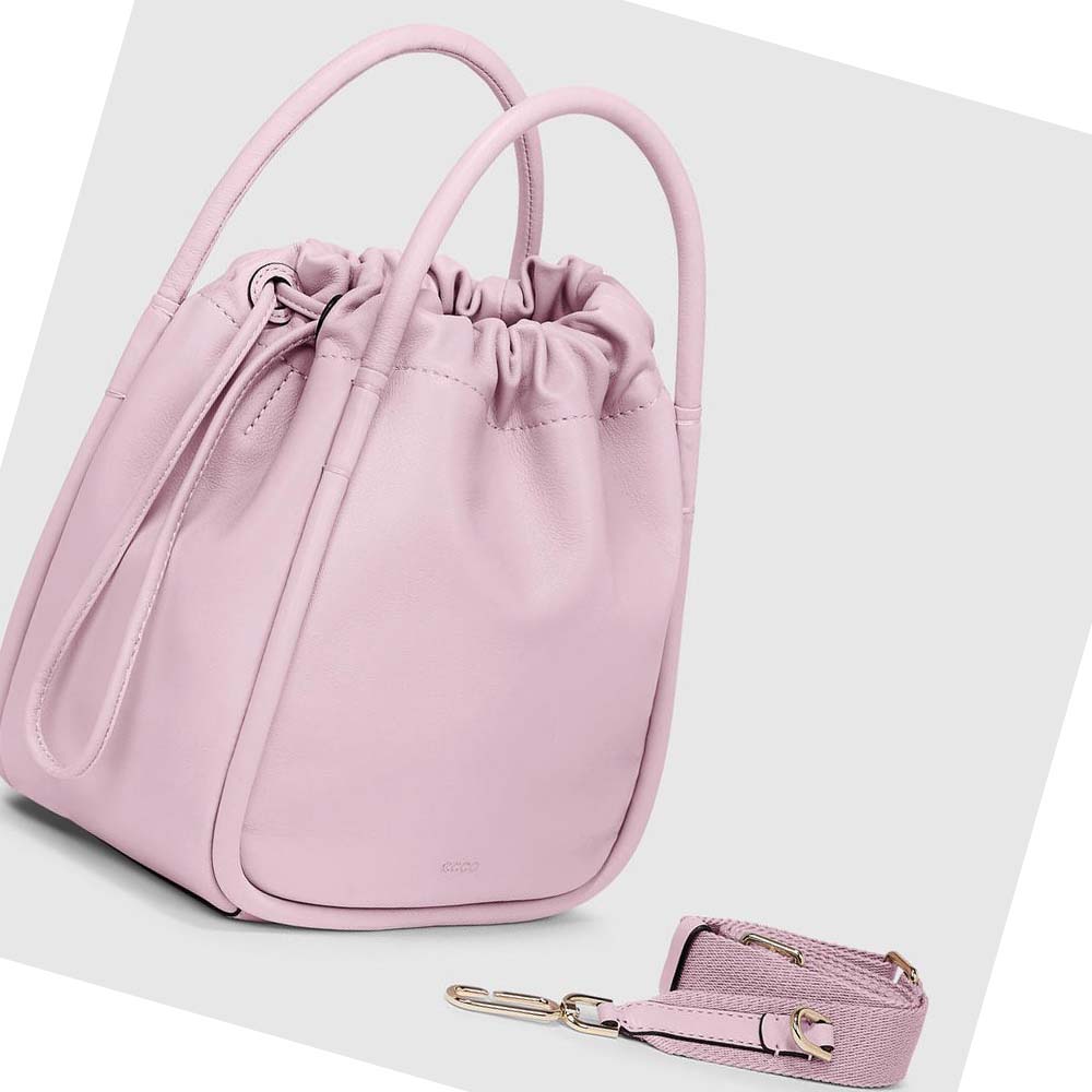 Bolsa de Mano Ecco Contact Drawstring Mujer Rosas | México 560NWY