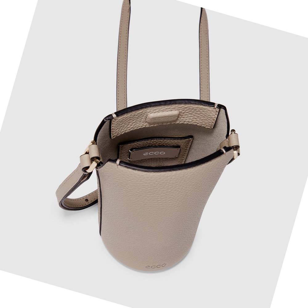 Bolsas Ecco Textureblock Pot Hombre Marrom | México 22JPQ