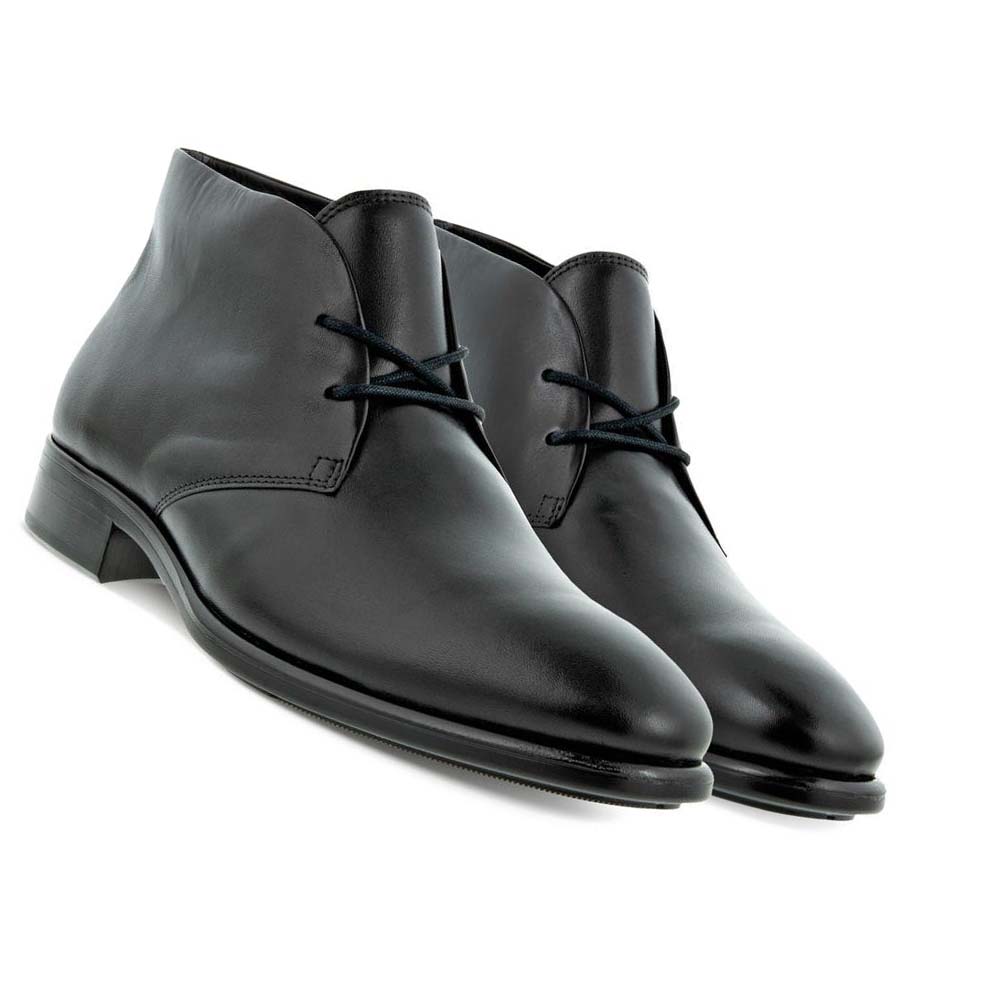 Botas Ecco Citytray Chukka Hombre Negros | México 468DFM