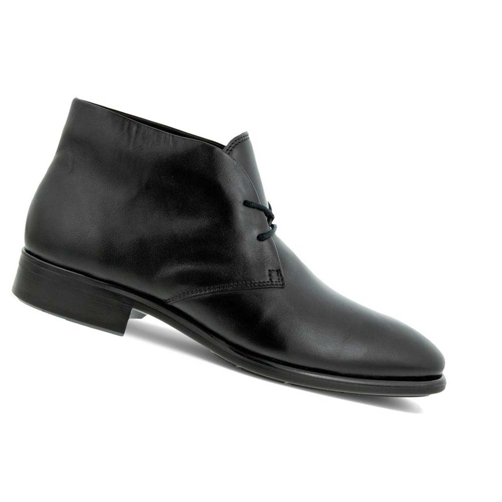 Botas Ecco Citytray Chukka Hombre Negros | México 468DFM