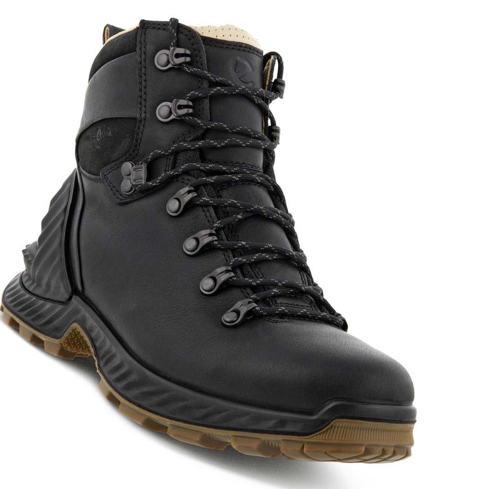 Botas Ecco Exohike Retro Hiker Hombre Negros | México 467FDN