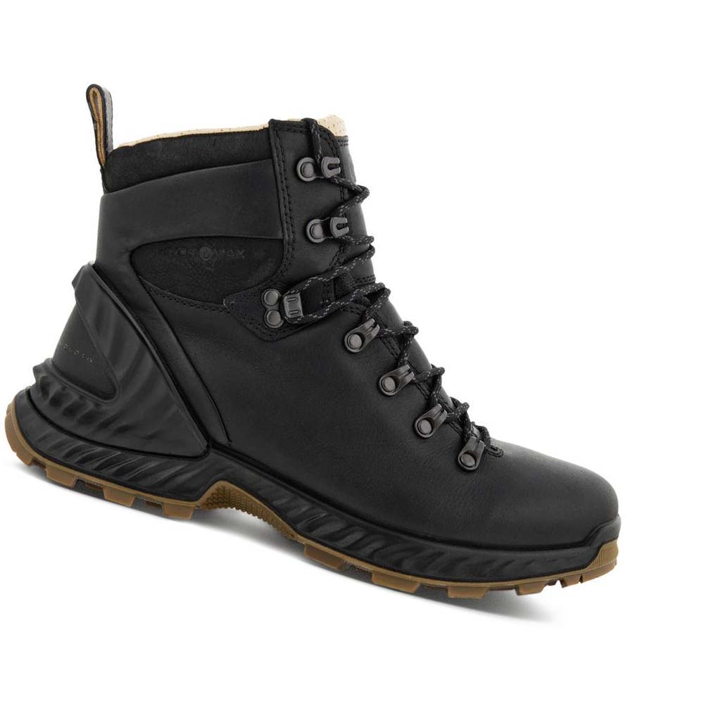 Botas Ecco Exohike Retro Hiker Hombre Negros | México 467FDN