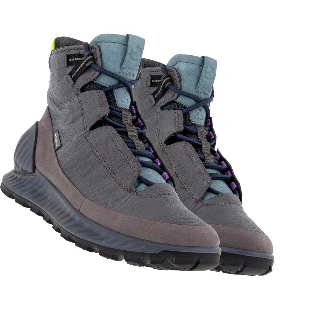 Botas Ecco Exostrike High Hombre Grises Negros | México 465HAP