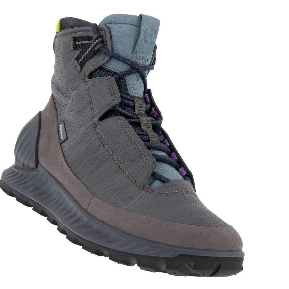 Botas Ecco Exostrike High Hombre Grises Negros | México 465HAP