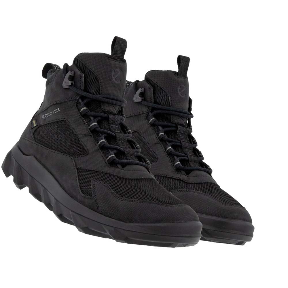 Botas Ecco Mx Mid Gtx Hombre Negros | México 460XYU